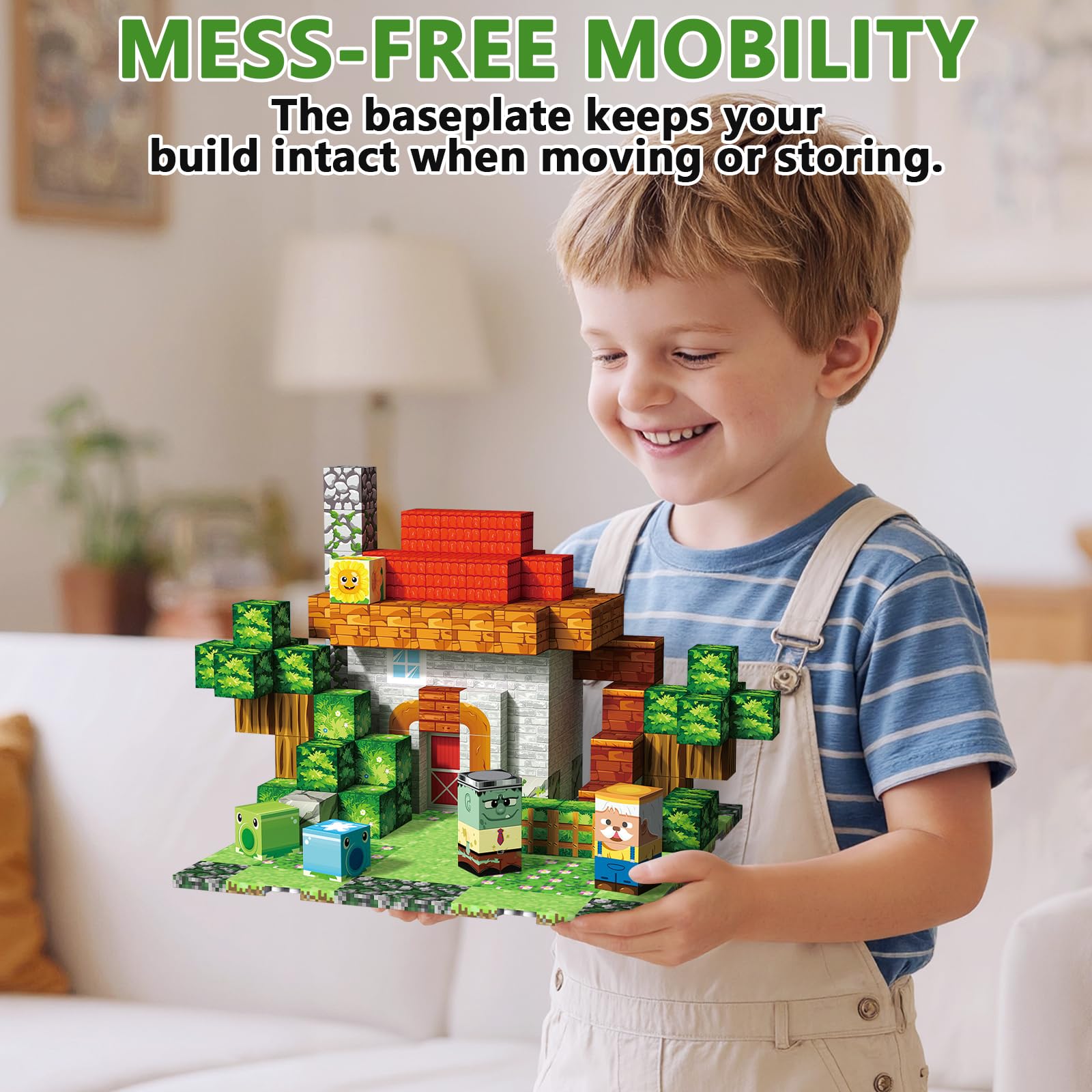Youngyes baseplates hold up to 25 magnetic blocks for expansive designs.