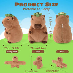 Youthfuljive capybara plush babies transform into slap bracelets for play