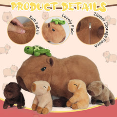 Youthfuljive capybara plush makes a delightful kid friendly gift for birthdays.