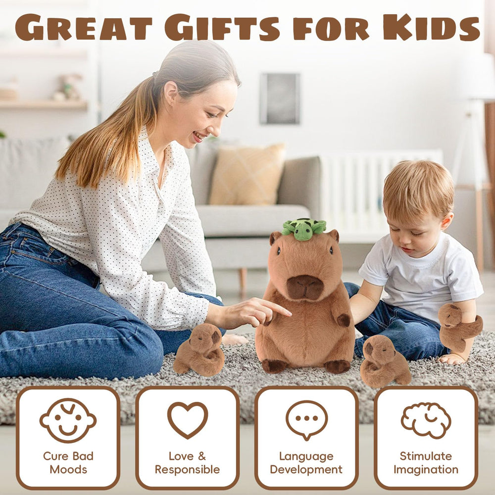 Youthfuljive capybara plush uses soft fabric and safe filling