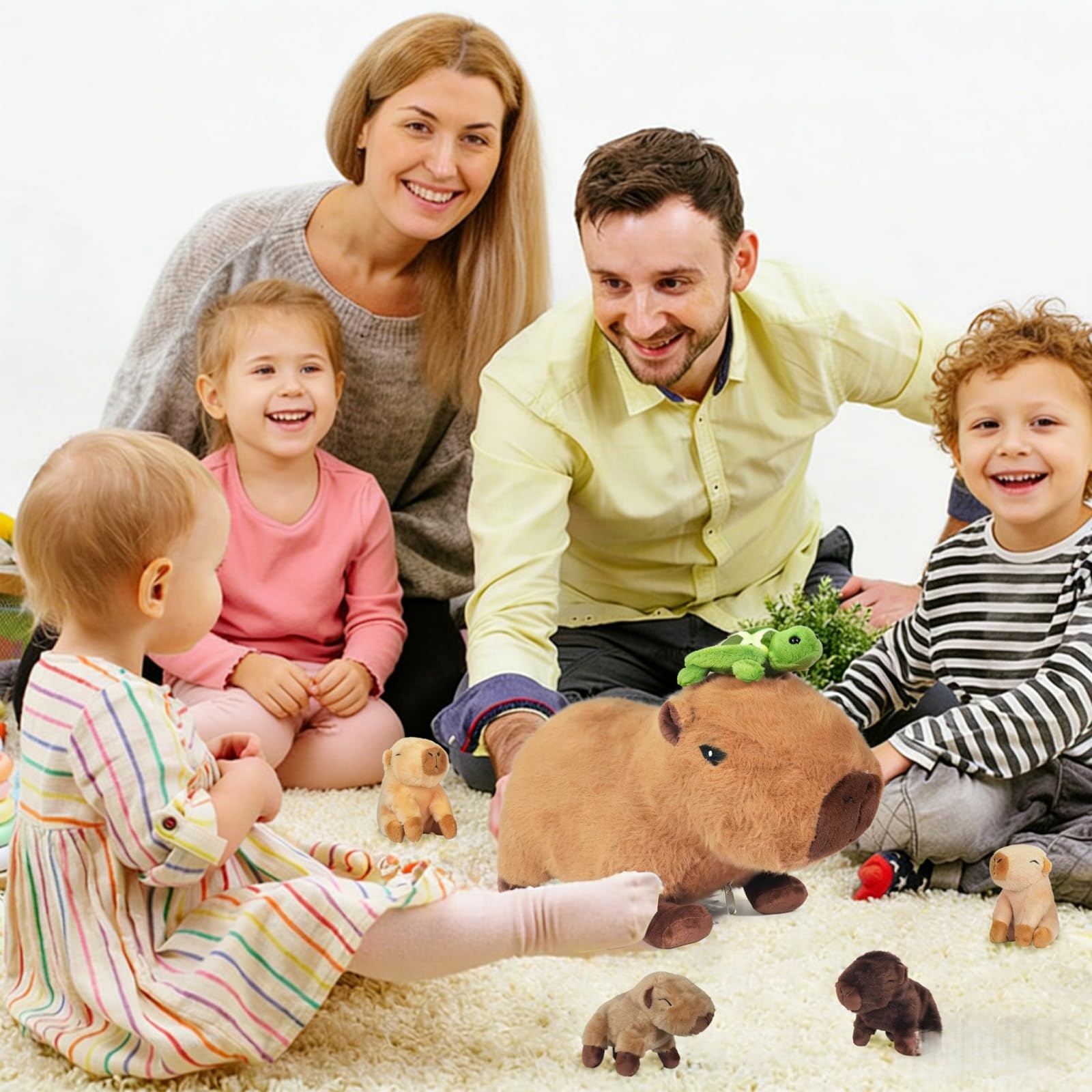 Durable Youthfuljive capybara plush toy suitable for daily play and easy cleaning.
