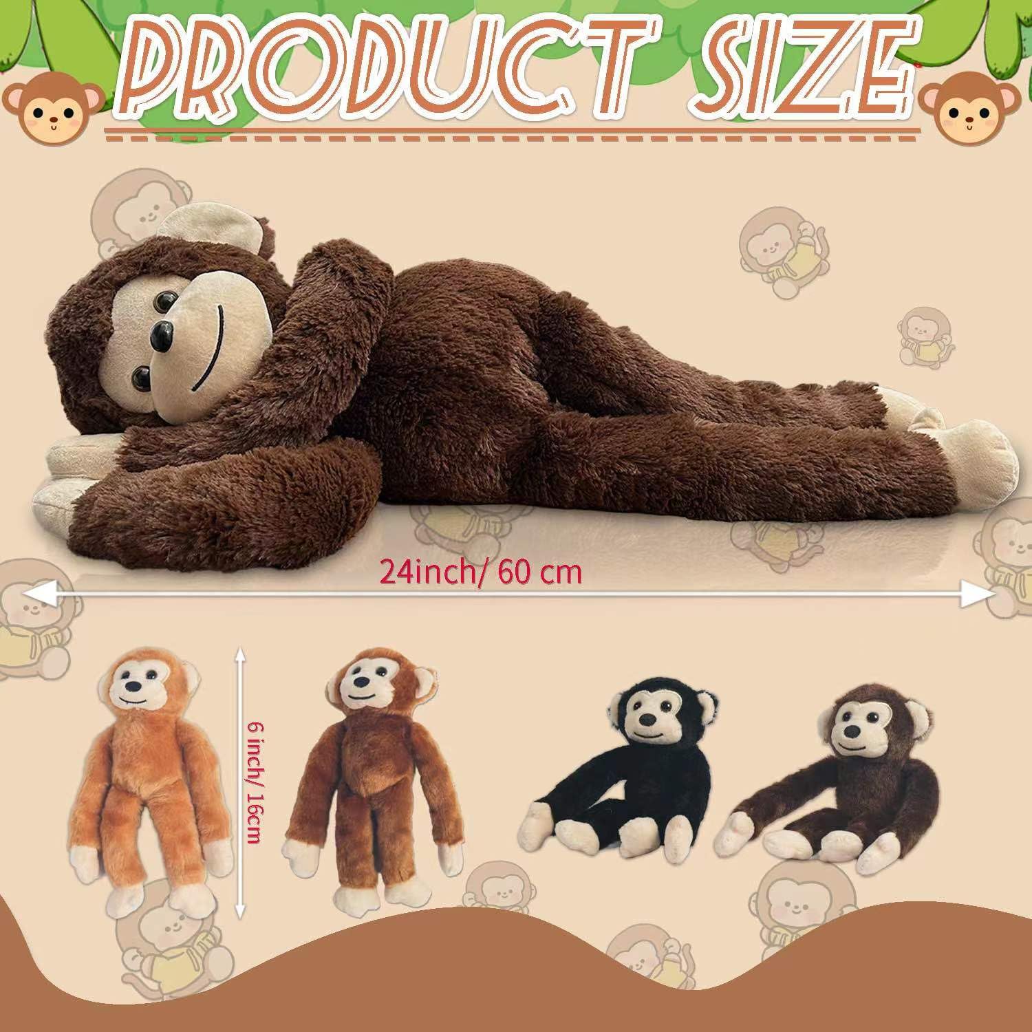 Youthfuljive mommy monkey with babies peeking from the belly for interactive play