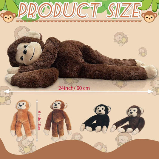 Youthfuljive mommy monkey with babies peeking from the belly for interactive play