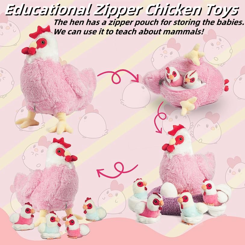 Youthfuljive nest with baby chicks for interactive storytelling and décor