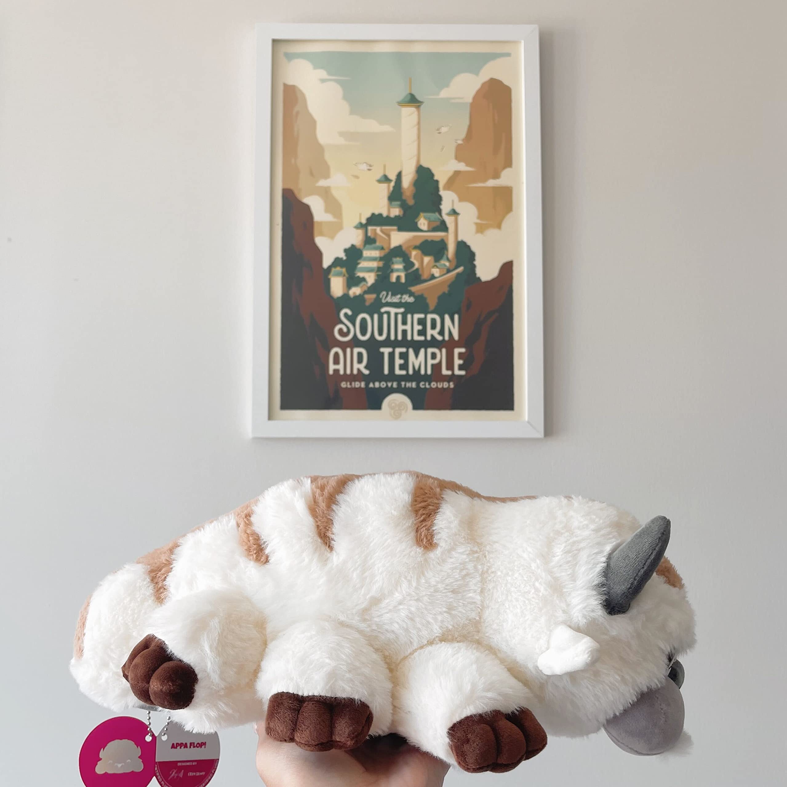 Appa plush shipped in a polybag to protect during transit.