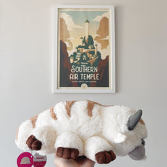 Appa plush shipped in a polybag to protect during transit.