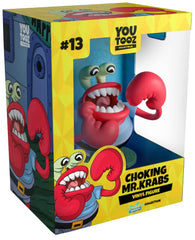 Youtooz Choking Mr. Krabs figure for compact shelf display and fan collection.