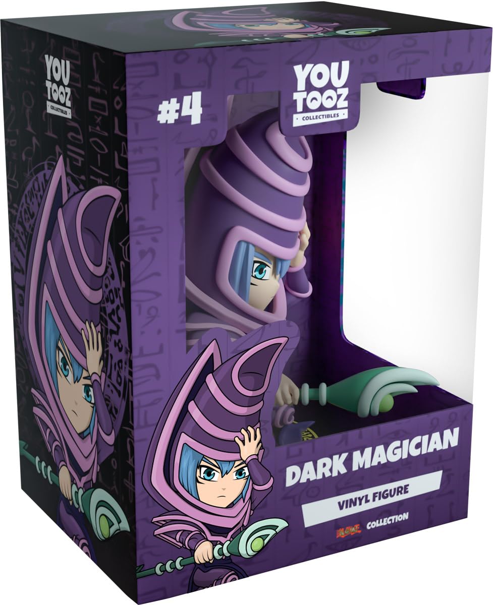 Youtooz Dark Magician 5-inch figure front view, ideal for display shelves