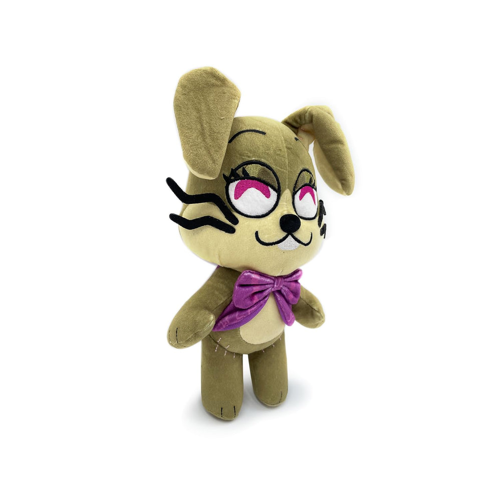 Youtooz Glitchtrap Chibi 9-inch plush bowtie detail close-up for display.