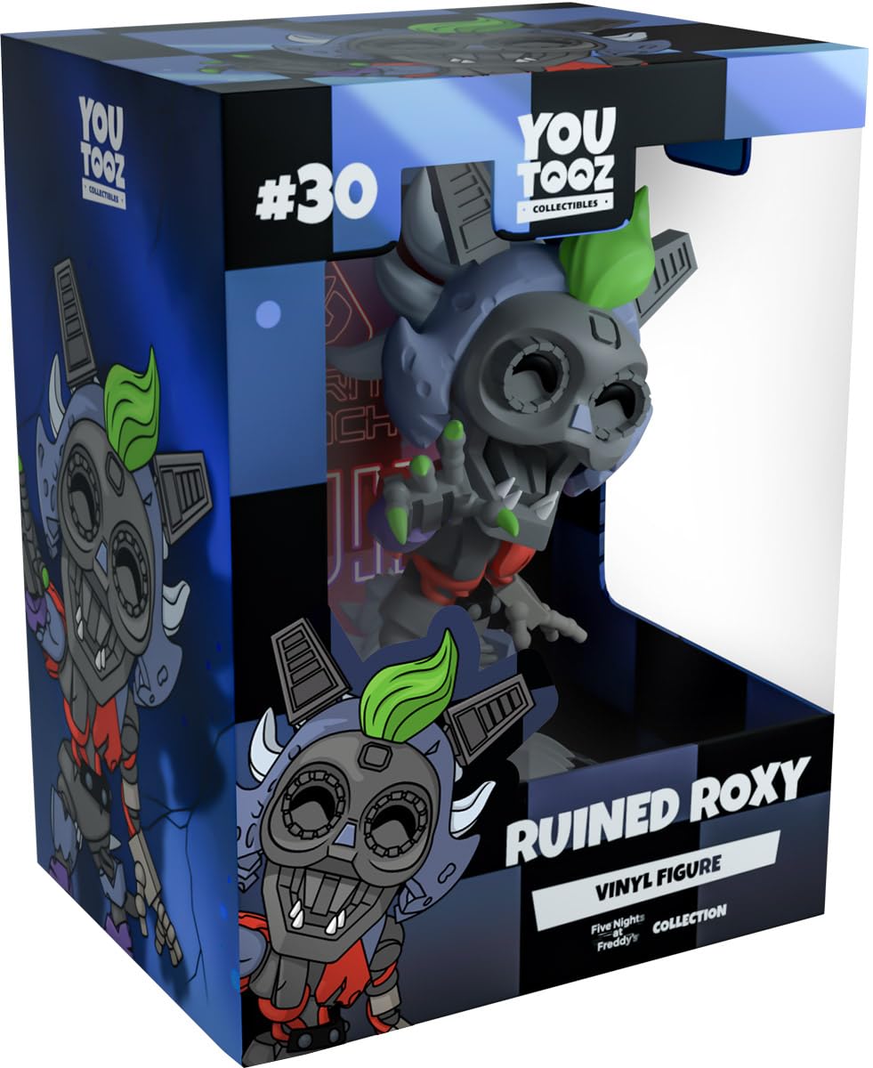Youtooz FNAF Ruined Roxy 4.9-inch vinyl figure for display and collection.