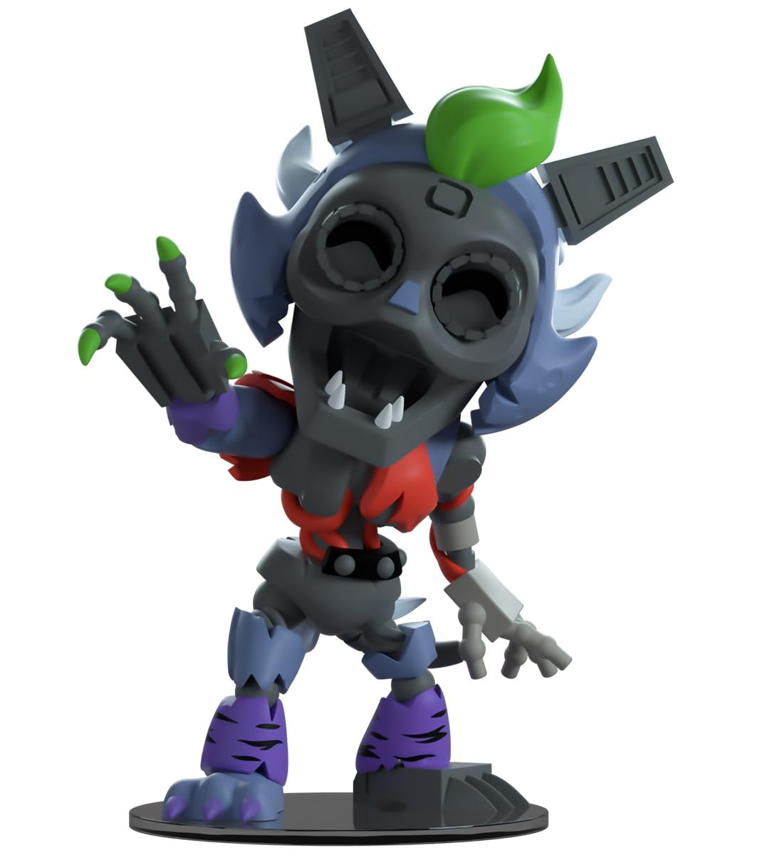 Youtooz Ruined Roxy endoskeleton and teeth close-up.