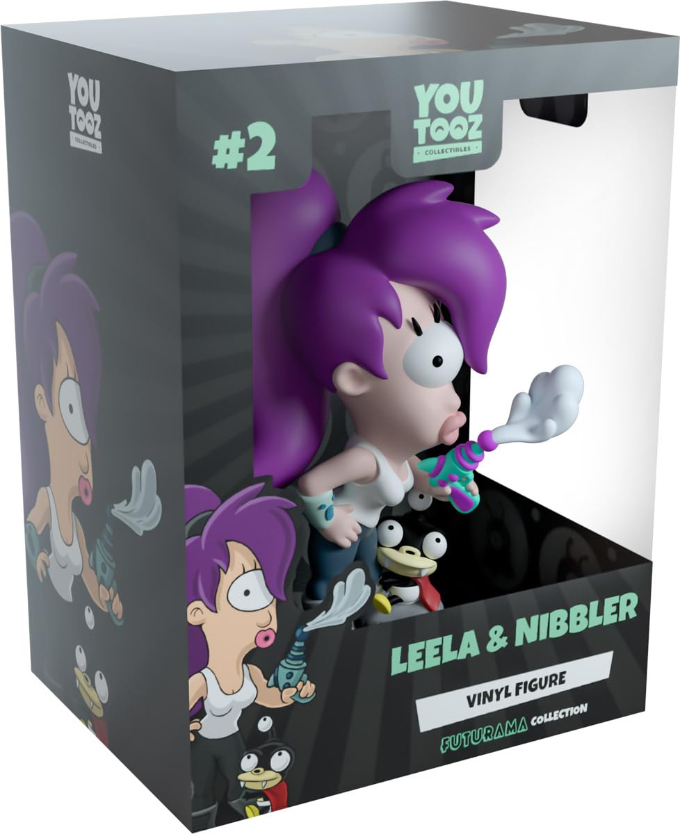 Youtooz Futurama Leela Nibbler figure front view ideal for display collections