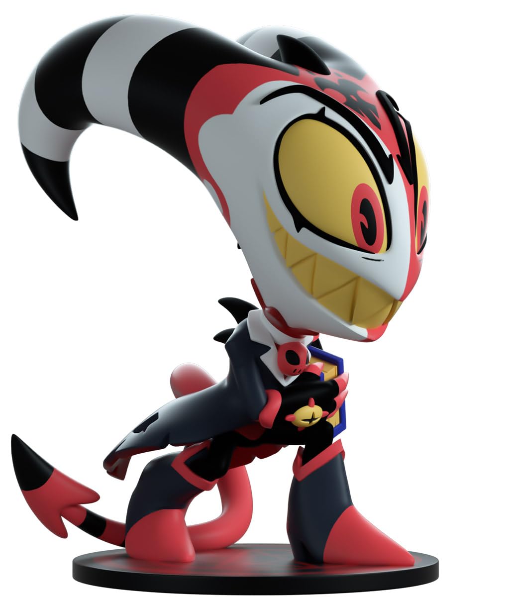 Exterior packaging art of Blitzo, dramatic silhouette for collectors