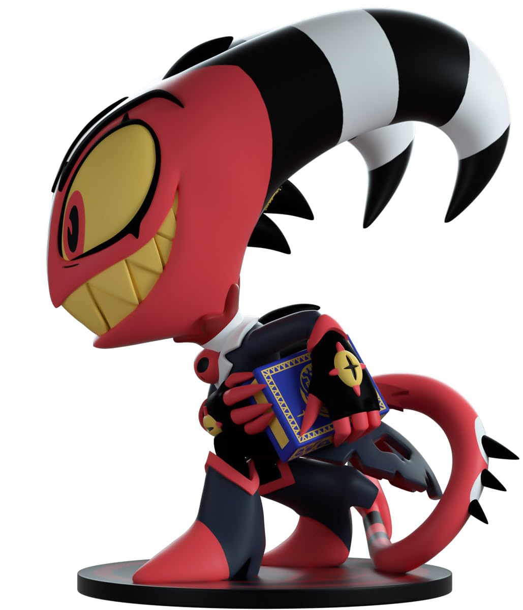 Vinyl material close-up on Blitzo figure for durability