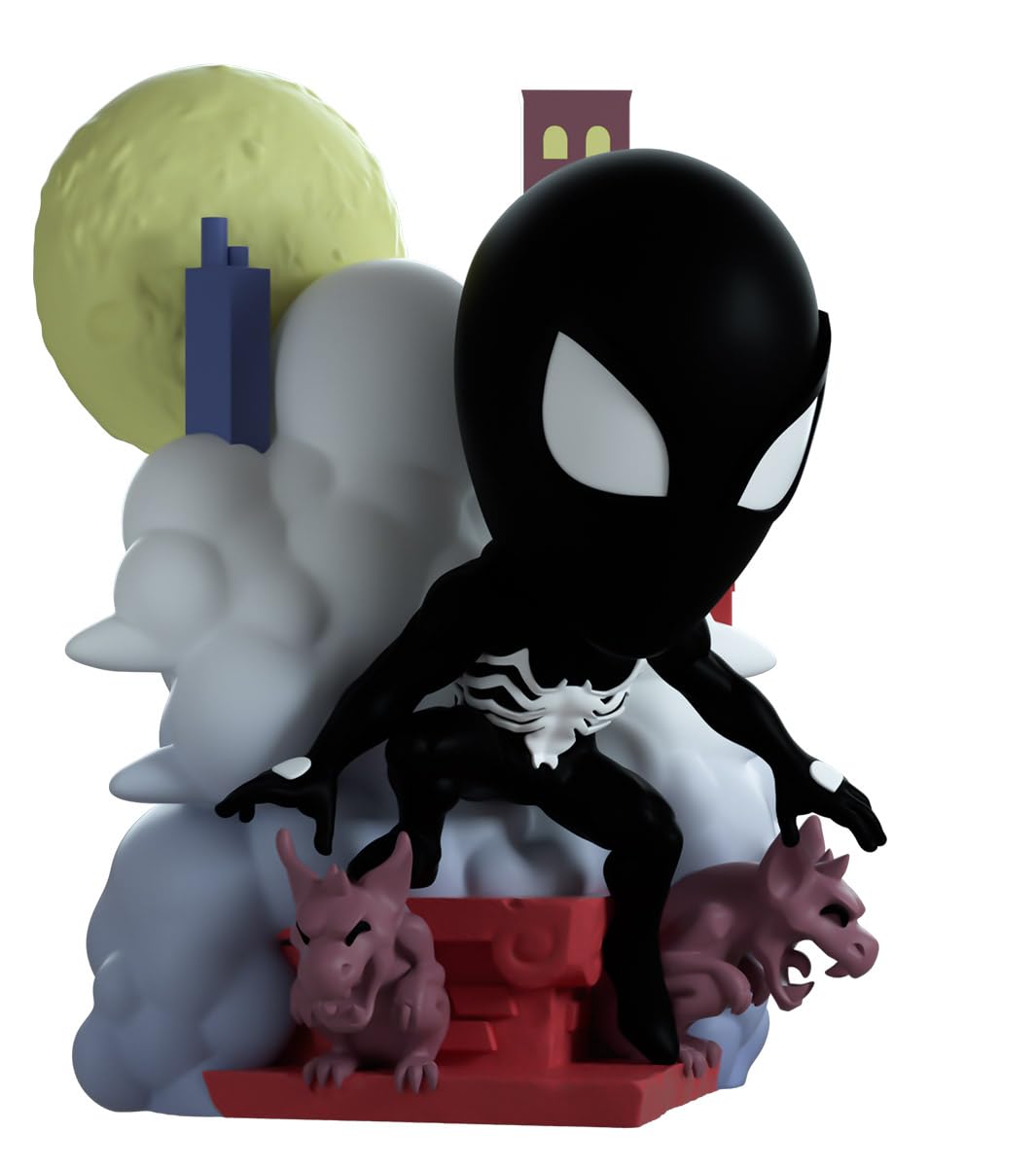 You Tooz Symbiote Spider-Man emblem on chest showcases iconic design