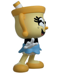 Youtooz packaging exterior with bright yellow Cuphead art.