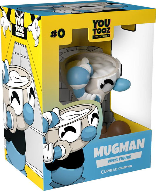 Youtooz Mugman vinyl figure, 3.7 inch, ideal for desk display and shelf collections.