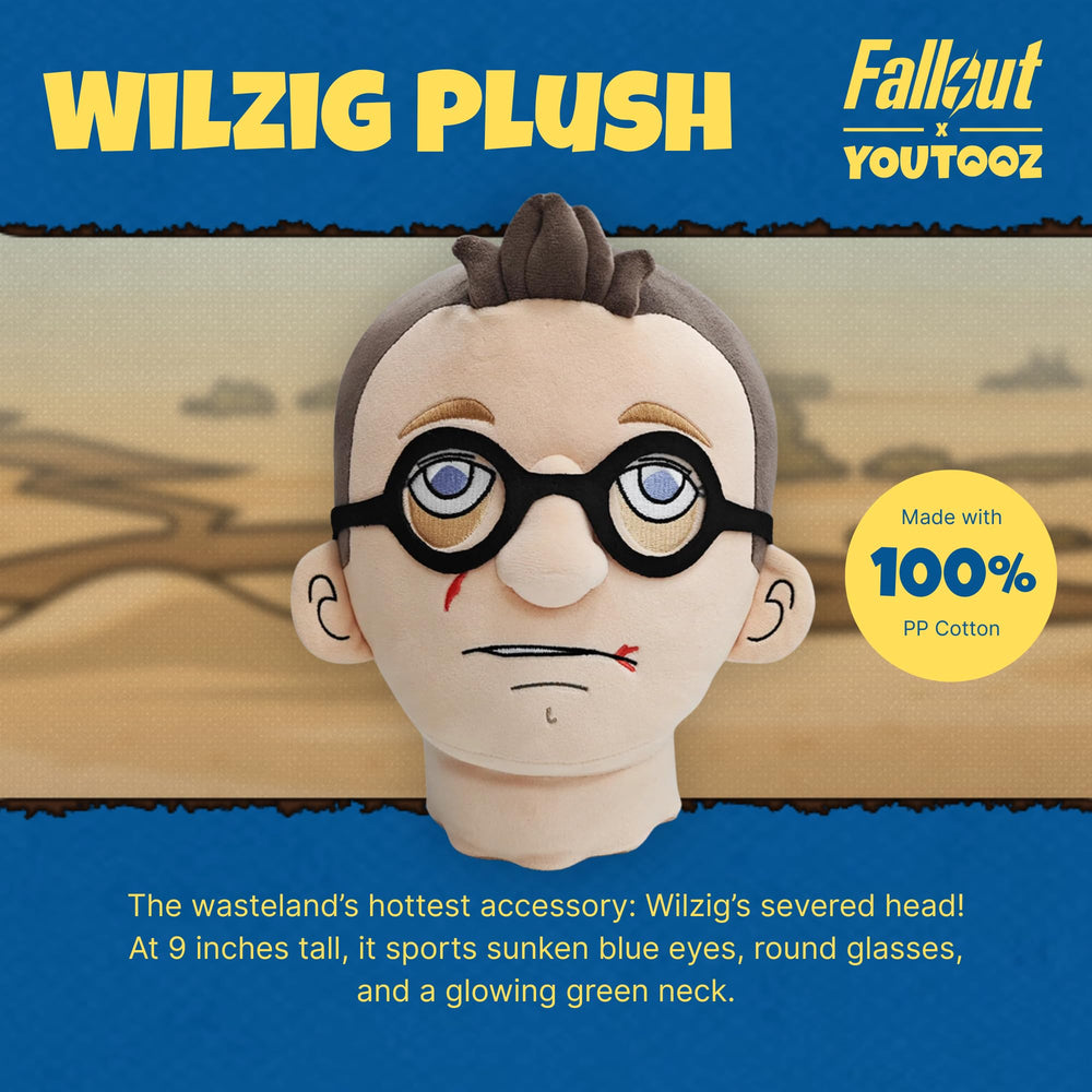 Youtooz Siggi Wilzig plush side view highlighting detailed vault-era design