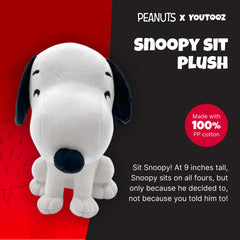 Youtooz Snoopy smiling face close-up highlights cheerful expression for photos.