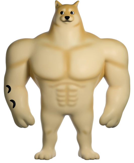 Youtooz Swole Doge figure front view for desk display.