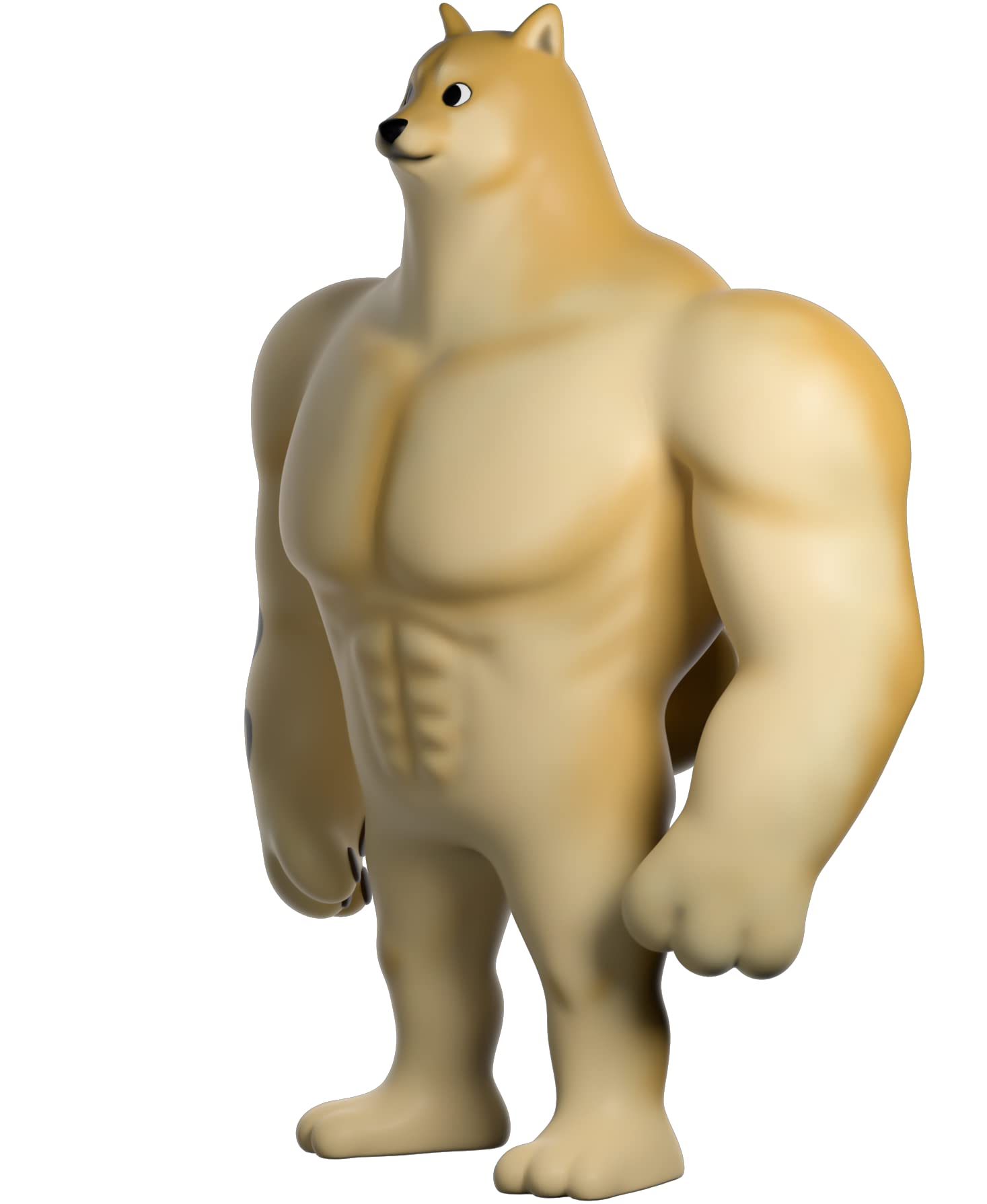 Youtooz Swole Doge packaging windowed box for display.
