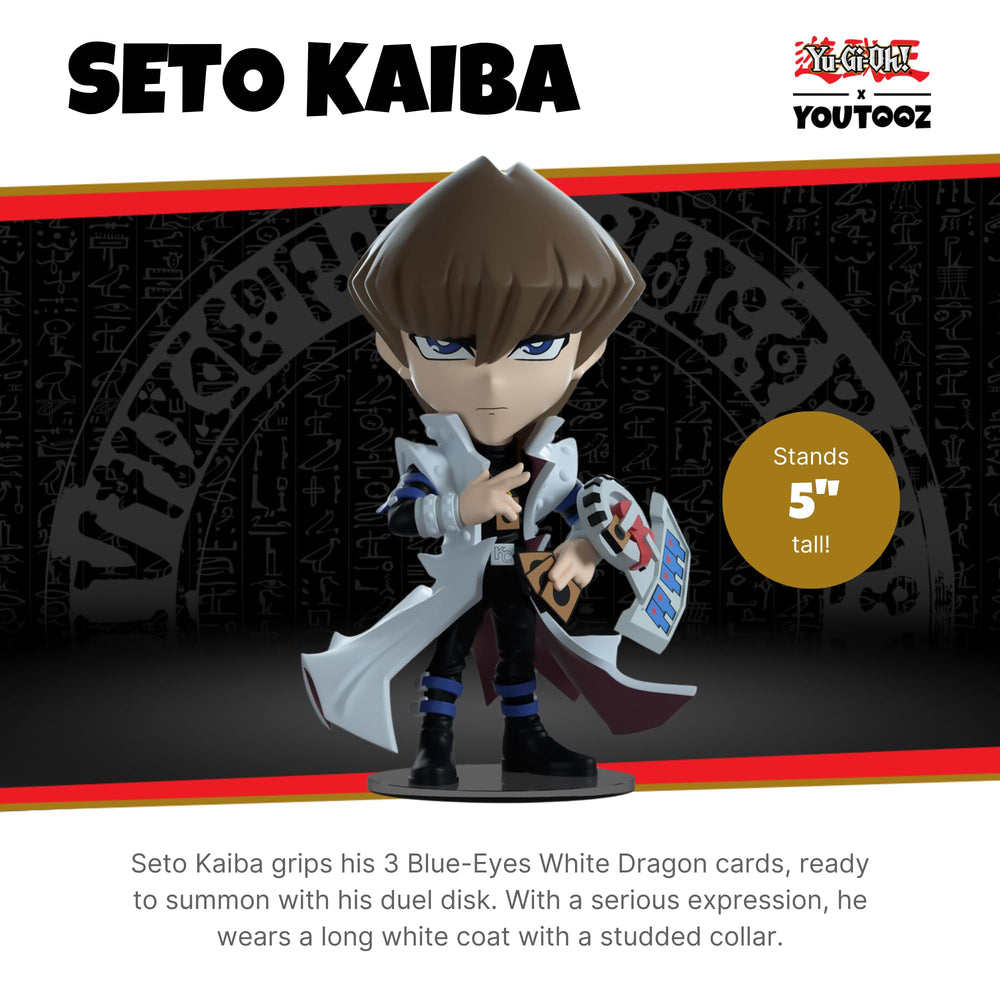 You Tooz Seto Kaiba figure with duel disk on the left arm.