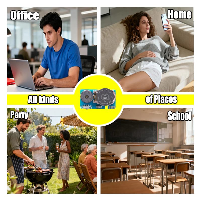 Yoveccy cricket chirp sounds option enhances realistic prank atmosphere.