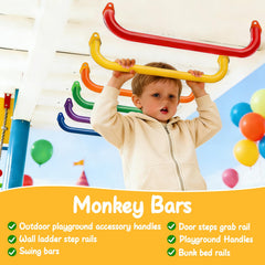 YOVXKAN blue monkey bar handle for sturdy backyard play