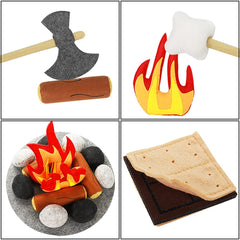 Yowlieu gray rocks provide sturdy props for realistic campfire arrangements