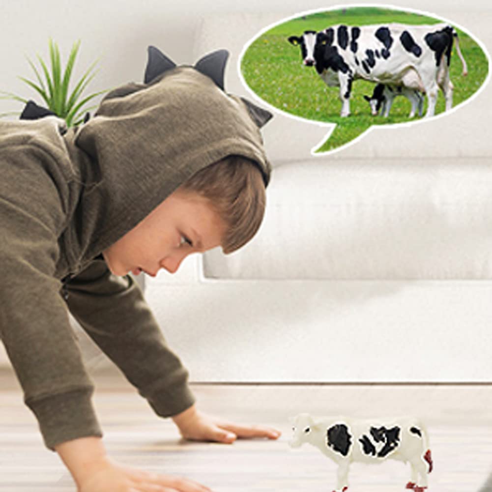 Yowlieu 8-pcs big animal figurines horse inspires dynamic pretend ranch or barnyard adventures.