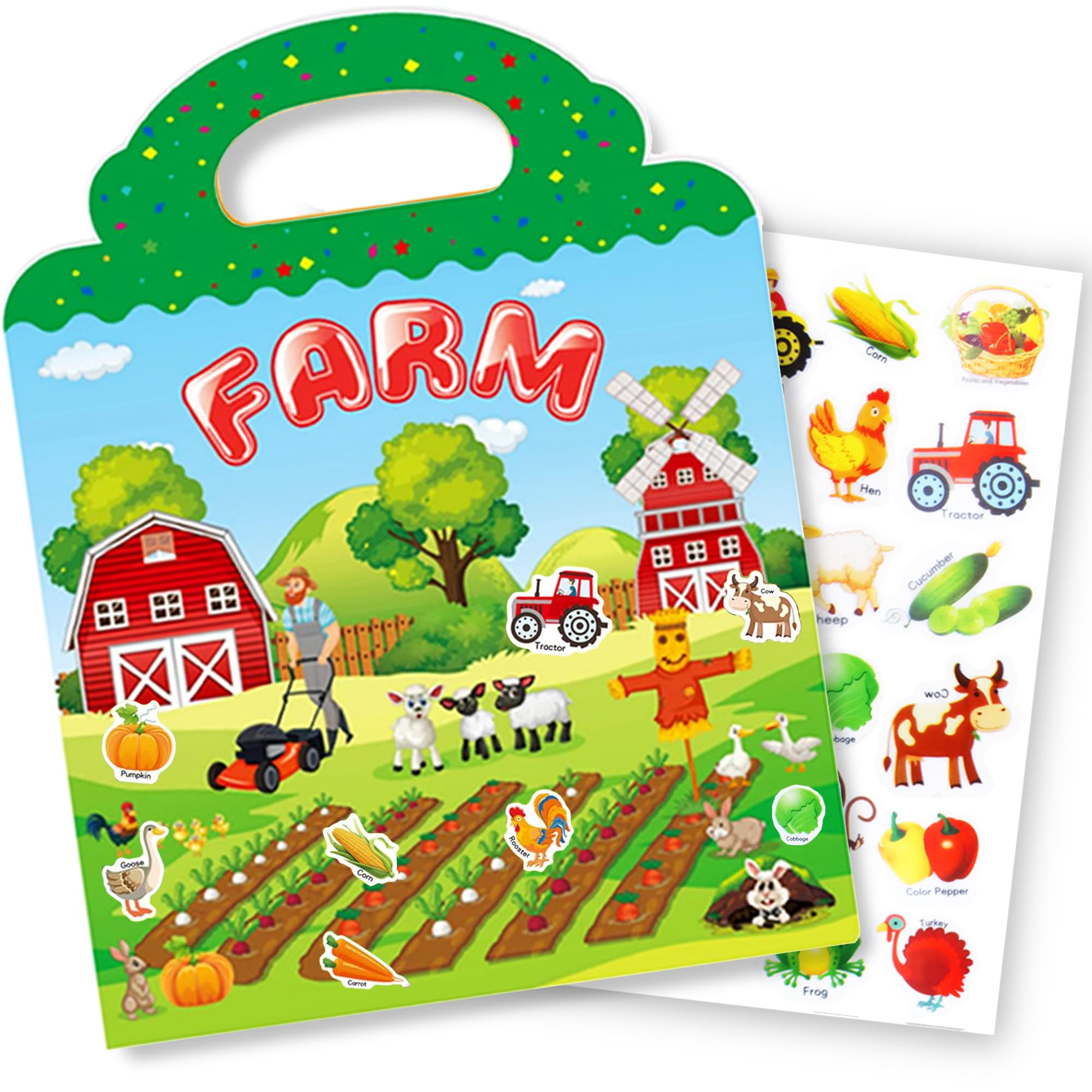 Yowlieu sticker book encourages imagination and hands-on play for kids