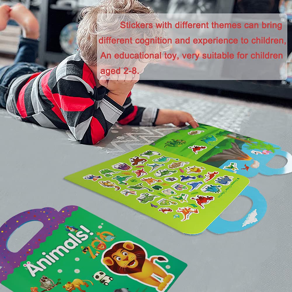 Yowlieu durable PVC stickers resist tearing and fading during play.