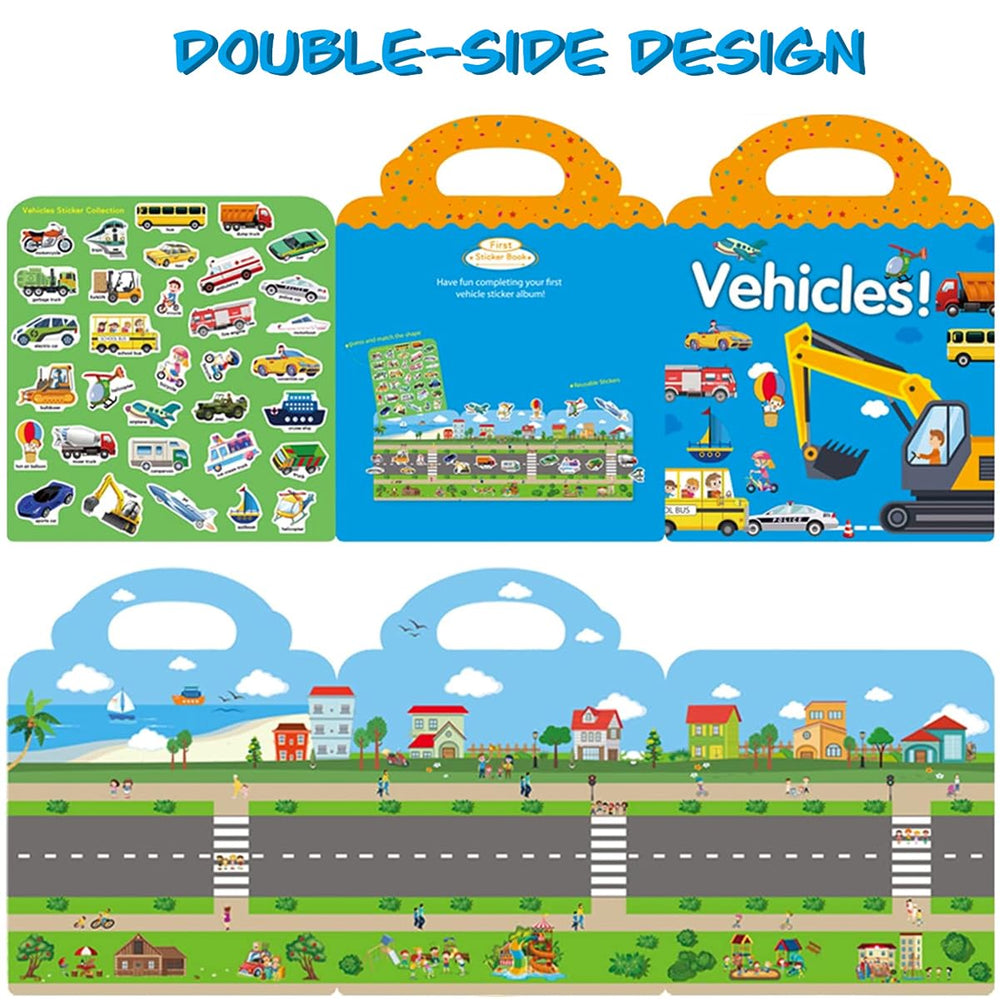 Yowlieu durable PVC stickers for bright, safe kid play.