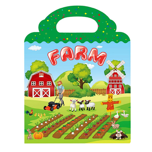 Yowlieu travel sticker book with handle for on-the-go fun