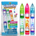 YoYa Liquipen three-pack front view showcases vibrant colors for desk decor.