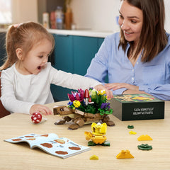 YOYBLOXY Turtle Planter LEGO turtle kit compatible for expansion