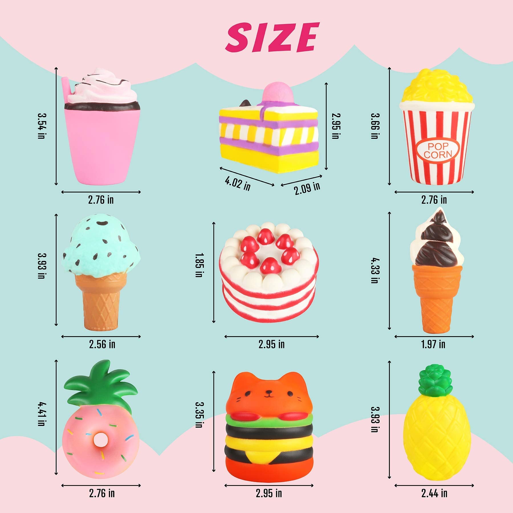 YOYI jumbo squishies cake image for calm, satisfying squeezing.