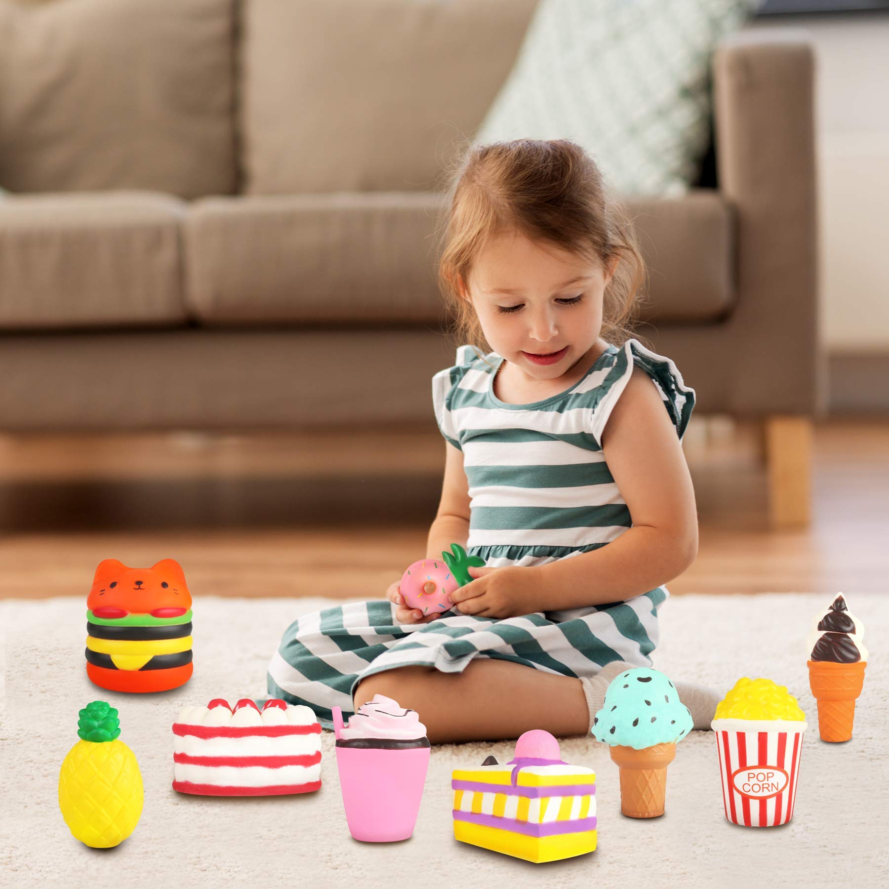 YOYI jumbo squishies pineapple image for imaginative play and colorful texture.