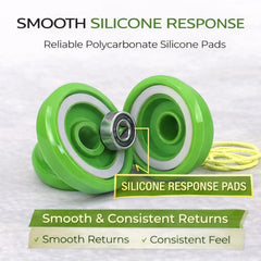 Merlin Yoyo balanced design aids stable play during routines.