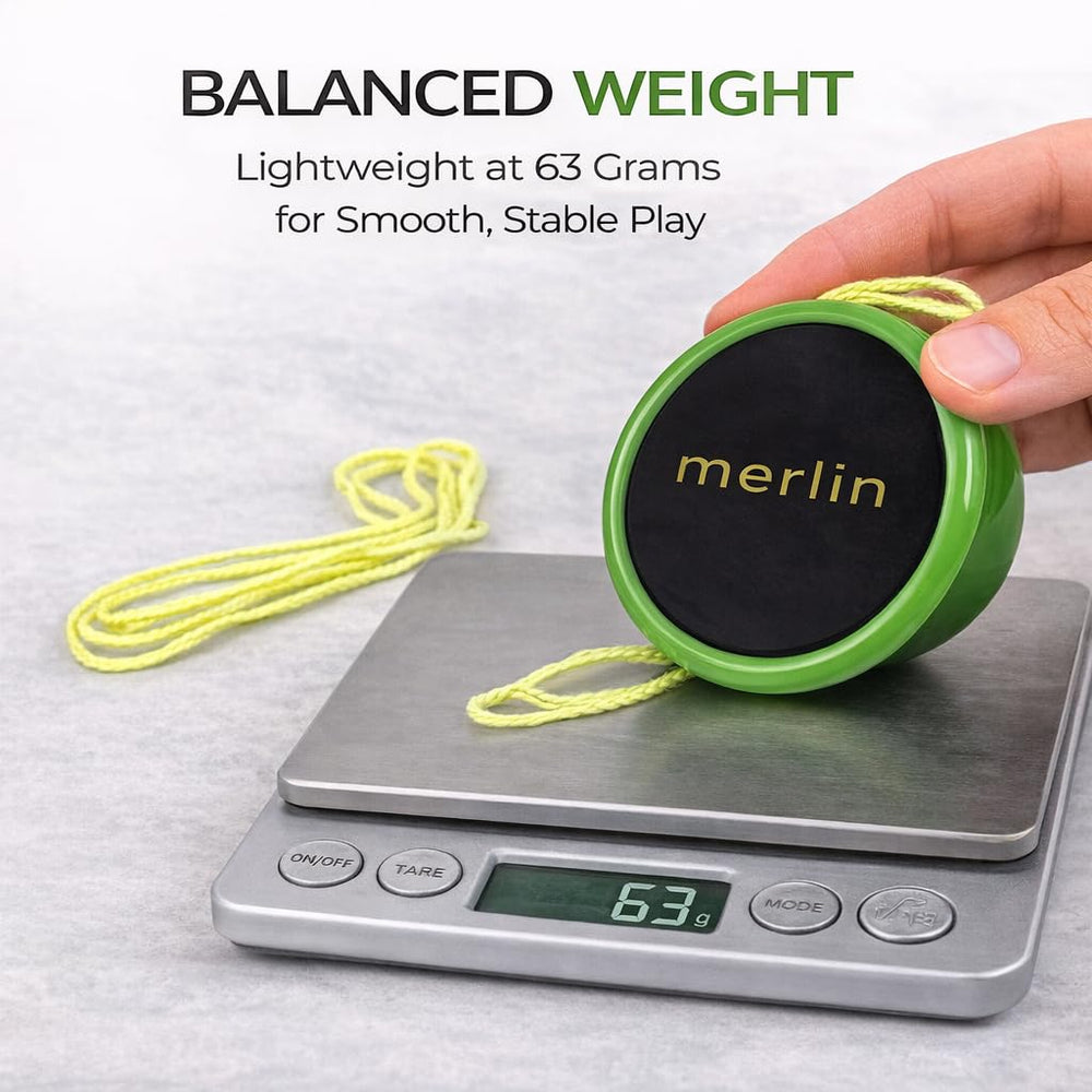 Merlin Yoyo in a trick-learning setup supports beginner mastery.