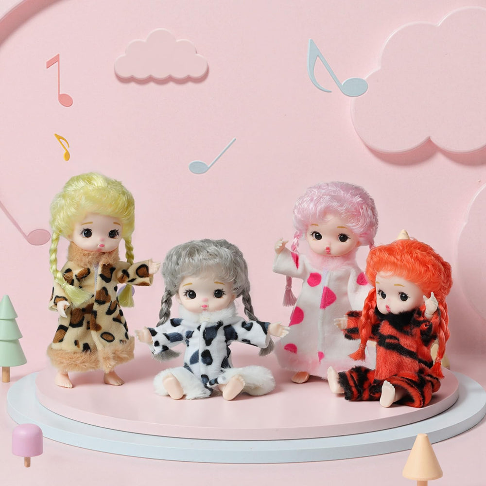 YOYOExment mini dolls gift set, perfect for birthdays and party favors.