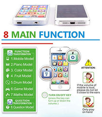 YOYOSTORE phone toy play mobile white fruit model combines shapes for playful learning.