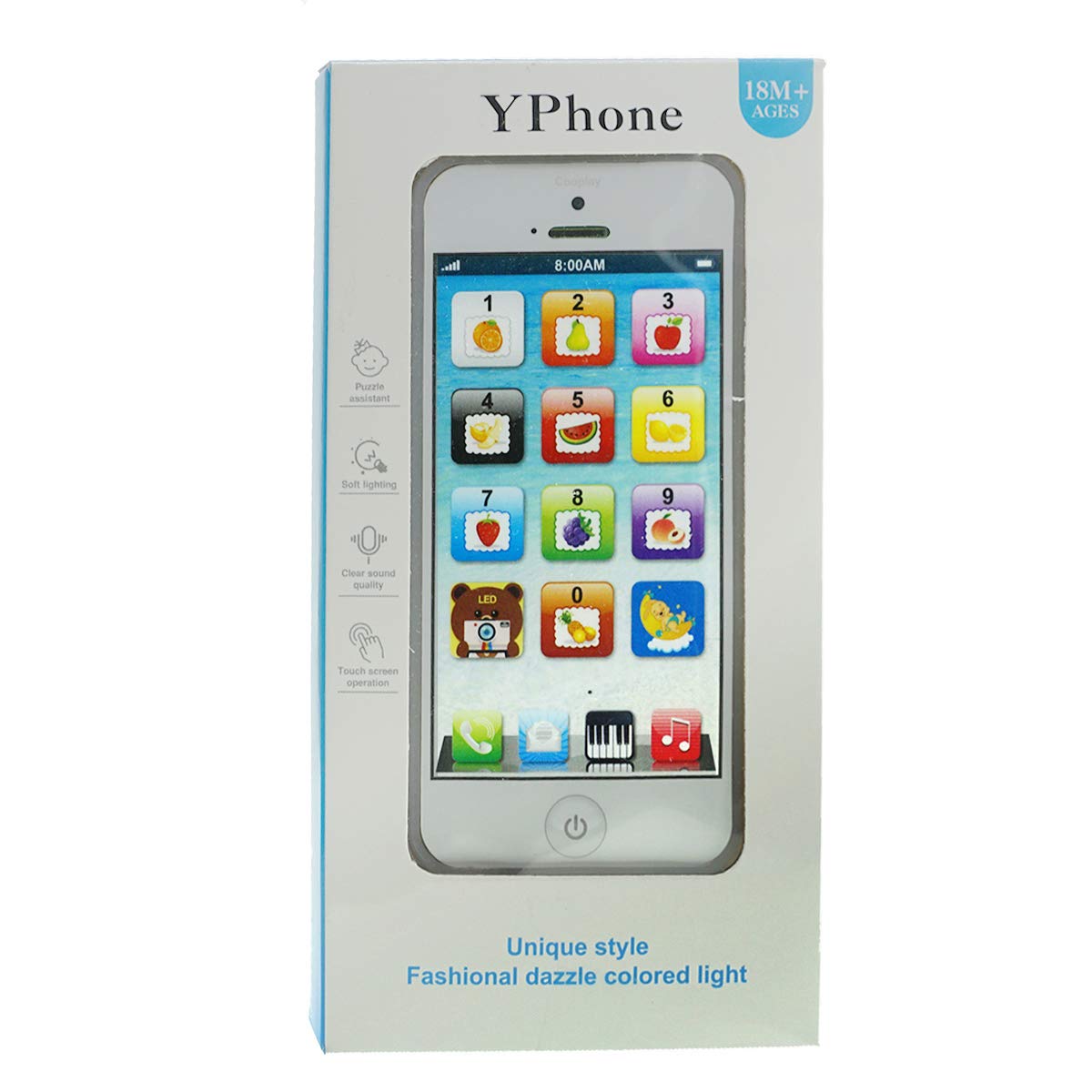 YOYOSTORE phone toy play mobile white maths model supports quick number exploration.