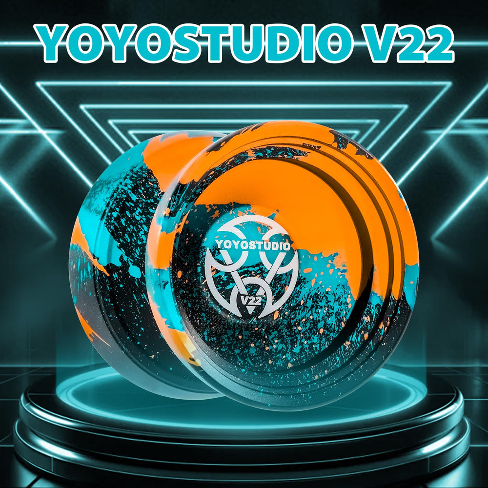 YOYOSTUDIO V22 butterfly design adds vibrant style and visual cues for tricks.