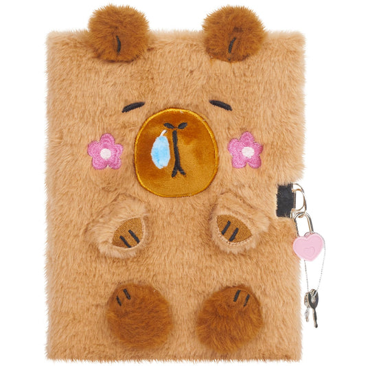 YOYTOO capybara diary cover with plush texture for cozy journaling