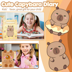 YOYTOO capybara diary embroidery shines with glitter detail