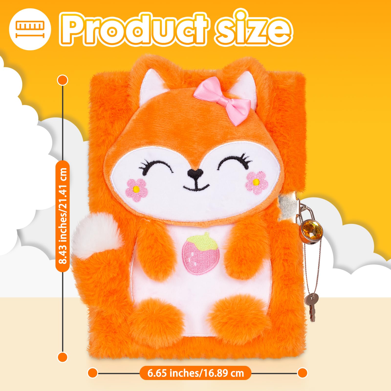 YOYTOO Fox Diary embroidery adds cute charm and durability