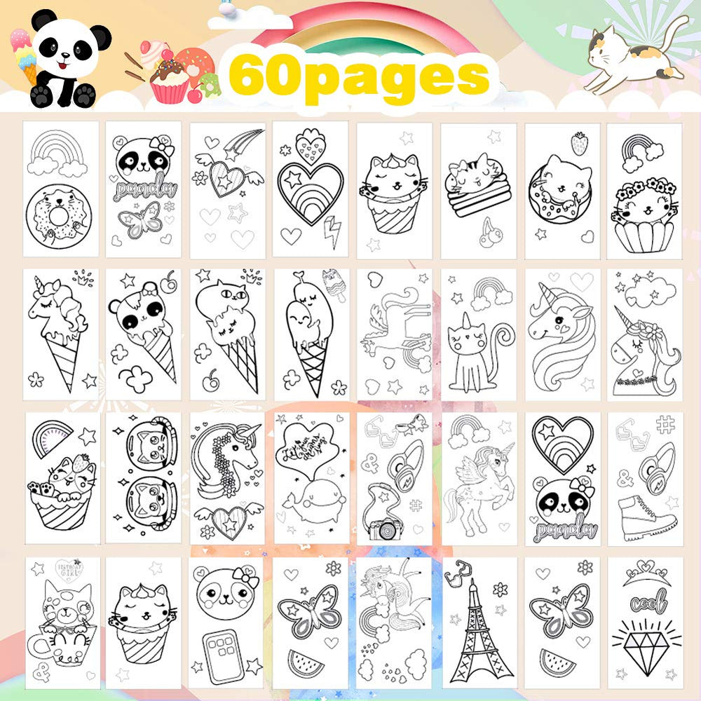YOYTOO panda coloring pages tear-out spread for easy sharing