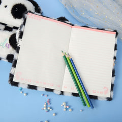 YOYTOO Panda Diary plush diary features soft fuzzy texture and panda motif