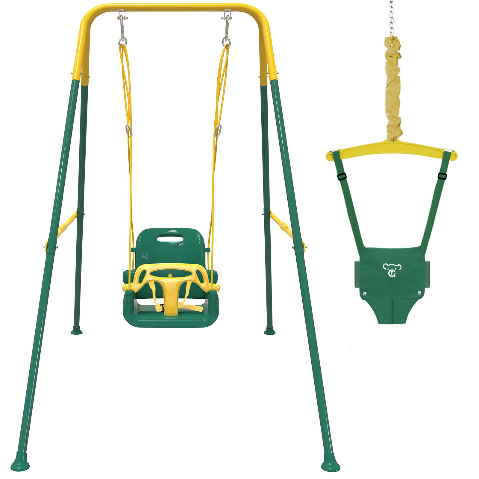 Yozoia Taleco 2-in-1 swing and jumper in action for safe versatile play